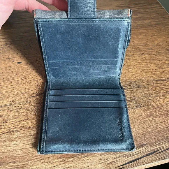 Christian Dior Monogram Compact Saddle Wallet